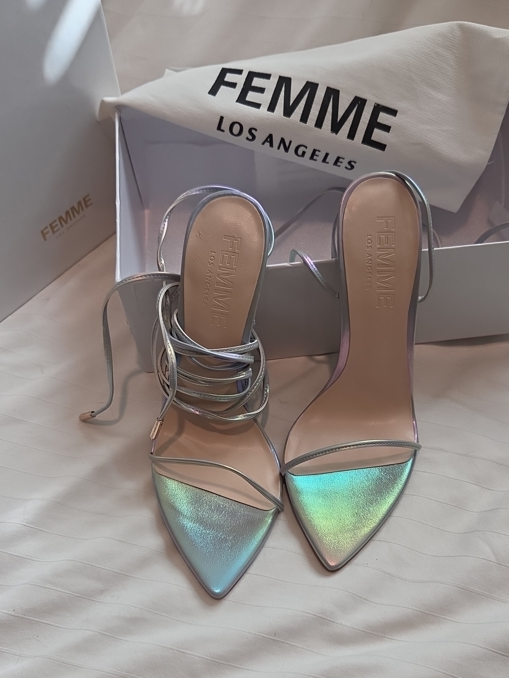 FEMME Los Angeles | Athens Lace Up Strappy Vegan & Handmade Sz 36
